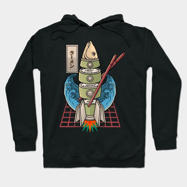 roket sushi retro Hoodie by terror machine std